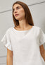 Blusa misto lino