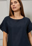 Blusa misto lino