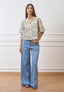 Camicia over ricamata - CELESTE
