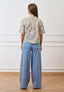 Camicia over ricamata - CELESTE