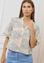 Camicia over ricamata - CELESTE