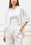 Camicia over in lino - BIANCO