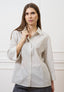 Camicia a righe con manica ampia - BIANCO/NERO