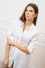 Camicia over lunga in cotone - BIANCO
