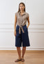 Camicia smanicata con nodo in vita - FANGO