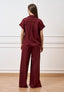 Pantalone ampio in lino e viscosa - INDIA