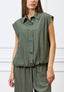 Camicia smanicata ampia - MILITARE