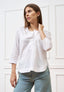 Camicia con bottone e spacchetti sul fondo - BIANCO