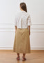 Camicia crop in pizzo sangallo  - BIANCO