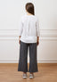 T-shirt con faldone sul retro - BIANCO