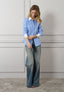 Camicia a righe con paillettes