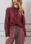 Camicia con gala frontale