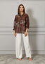 Camicia con ricamo a contrasto