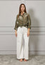 Camicia con ricamo a contrasto