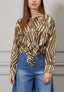 Camicia in mussola stampata