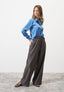 Camicia in raso stretch
