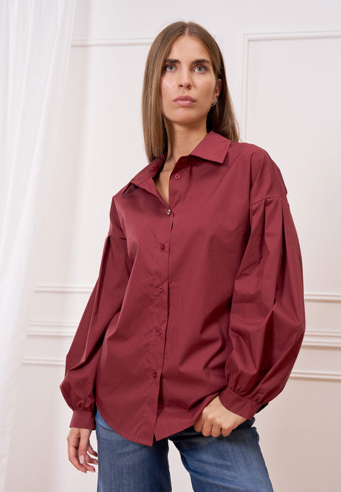 Camicia maniche a pieghe