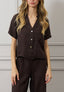 Camicia maniche corte in lino