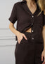 Camicia maniche corte in lino