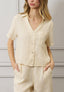Camicia maniche corte in lino