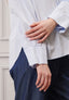 Camicia over bottoncini sul retro