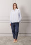 Pantalone chambray elastico vita