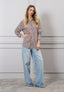Camicia righe e stampa sul retro