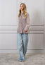 Camicia righe e stampa sul retro