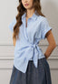 Camicia righe nodo laterale