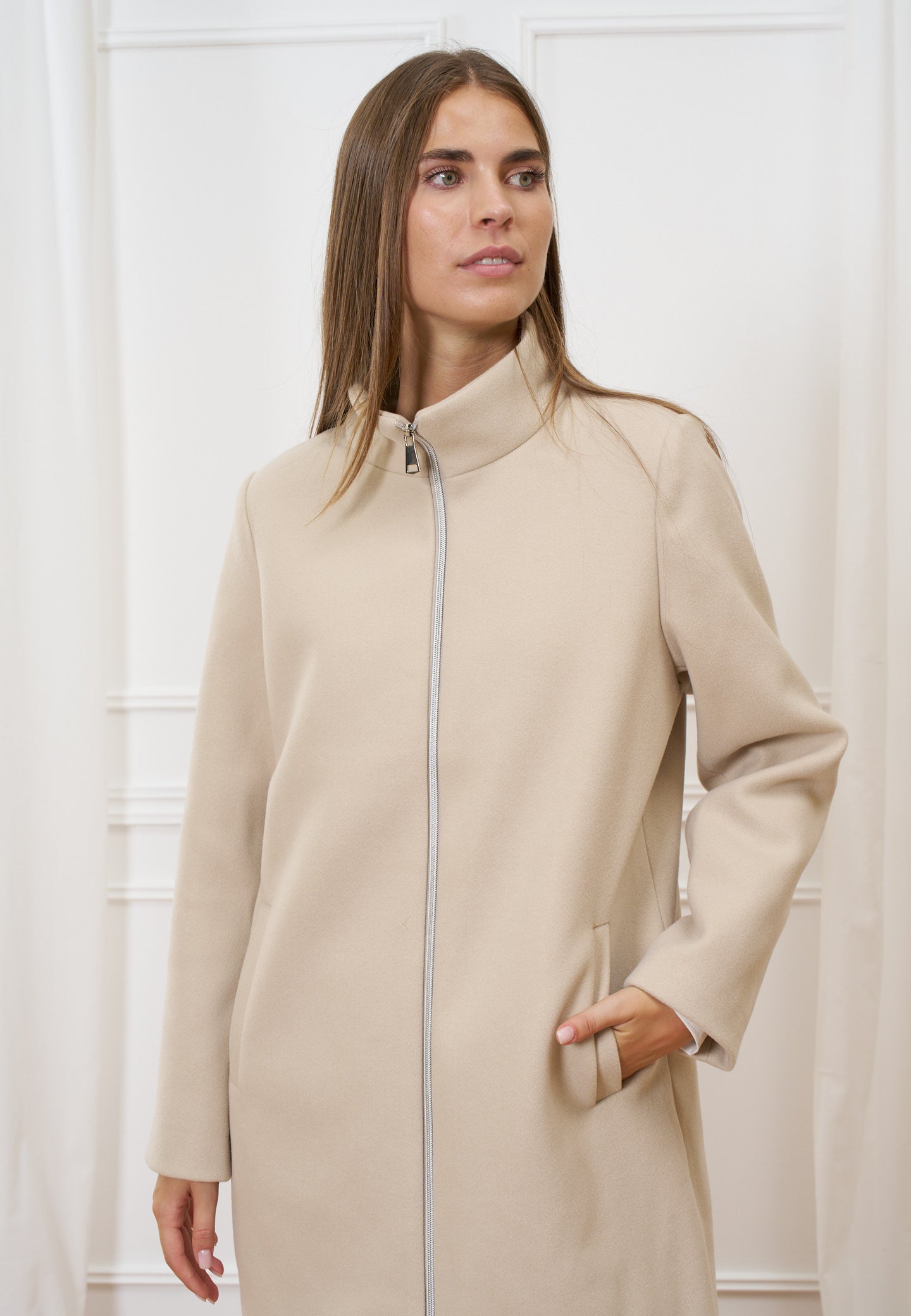 Cappotto con inserto piumino