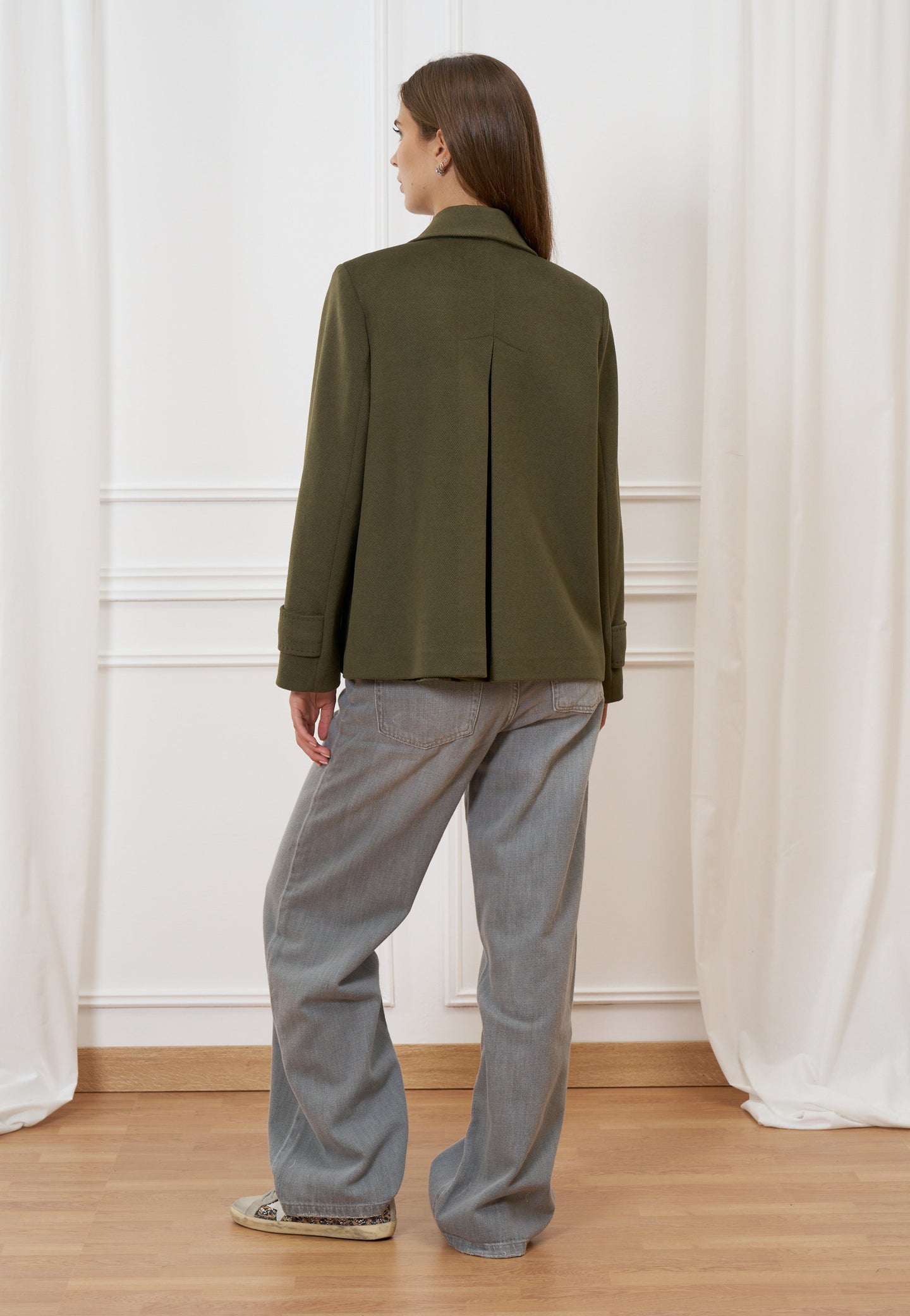 Cappotto corto doppiopetto