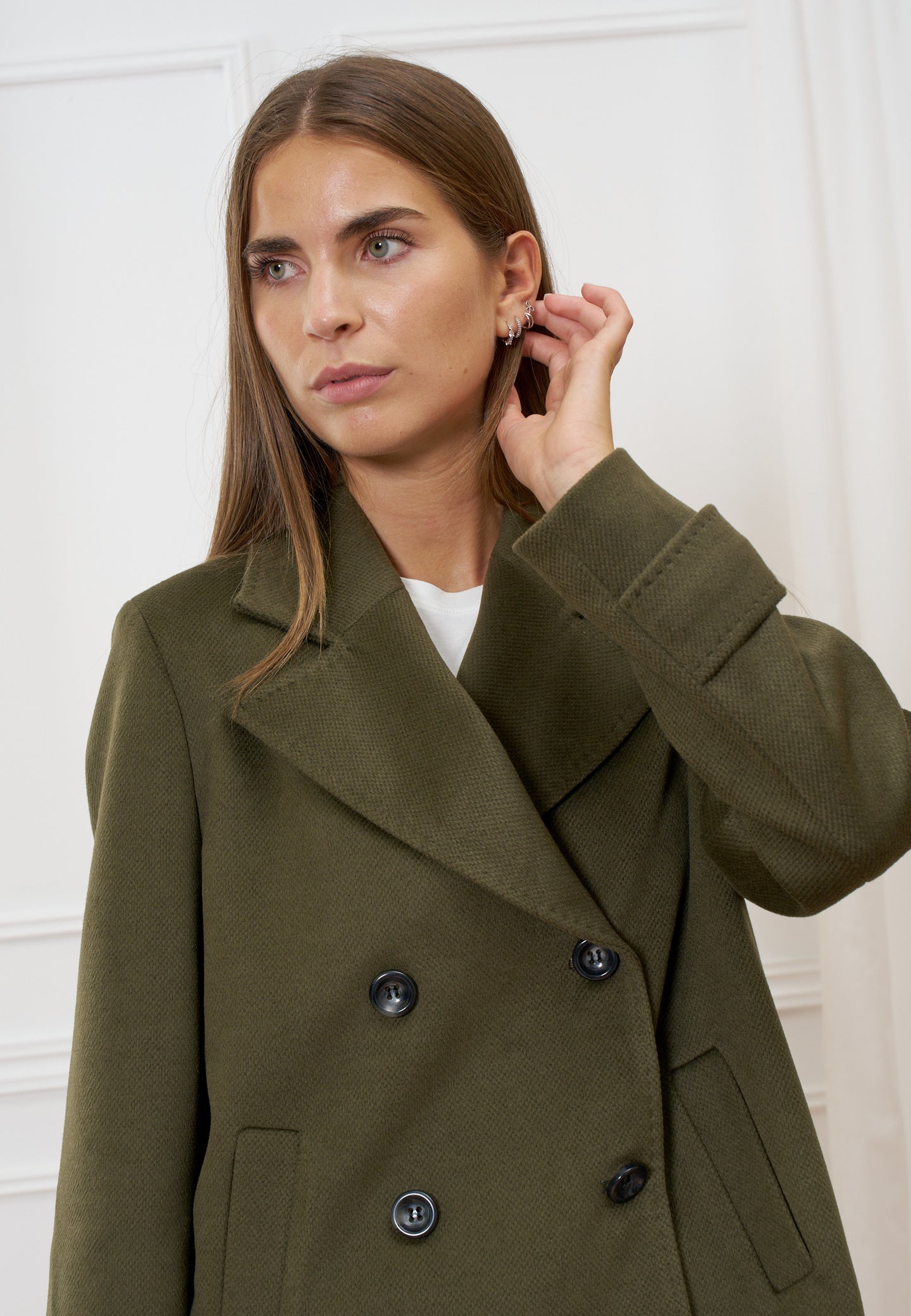 Cappotto corto doppiopetto