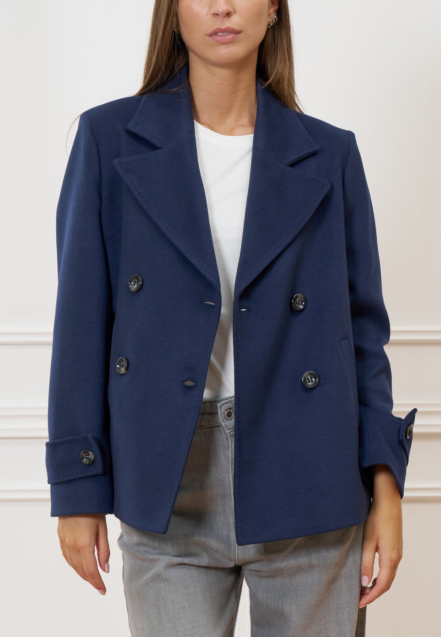 Cappotto corto doppiopetto