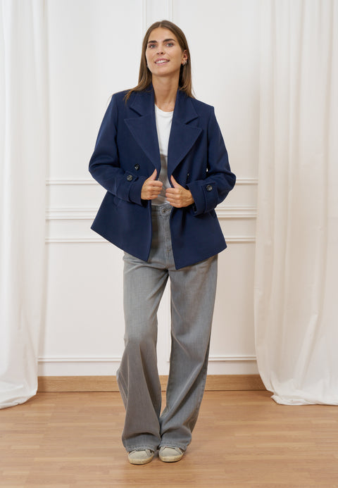 Cappotto corto doppiopetto