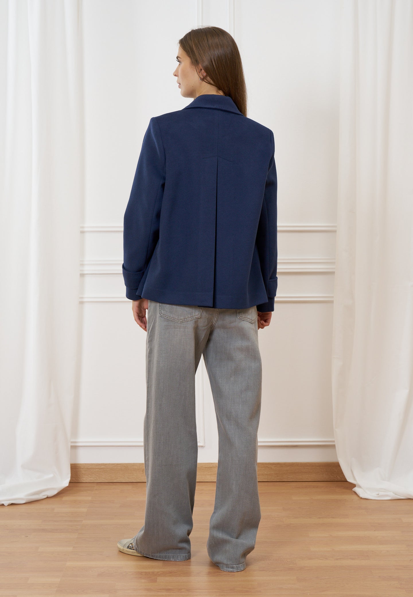 Cappotto corto doppiopetto