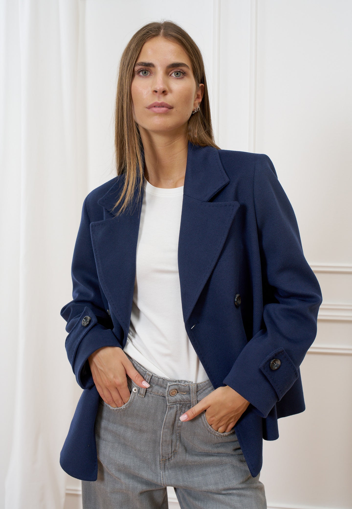 Cappotto corto doppiopetto