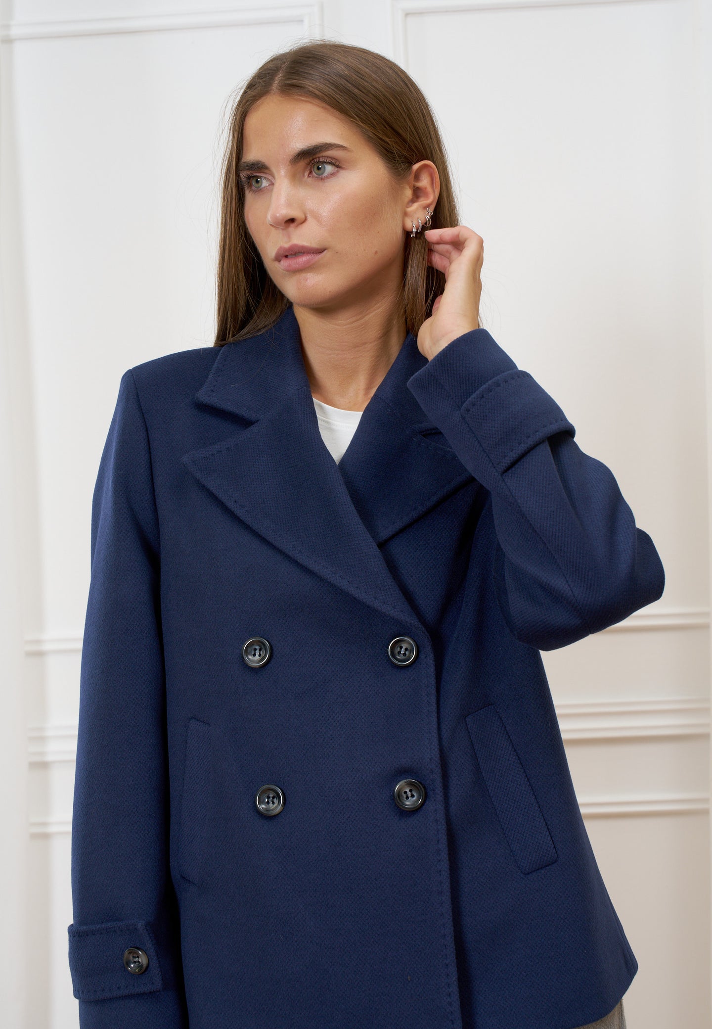 Cappotto corto doppiopetto