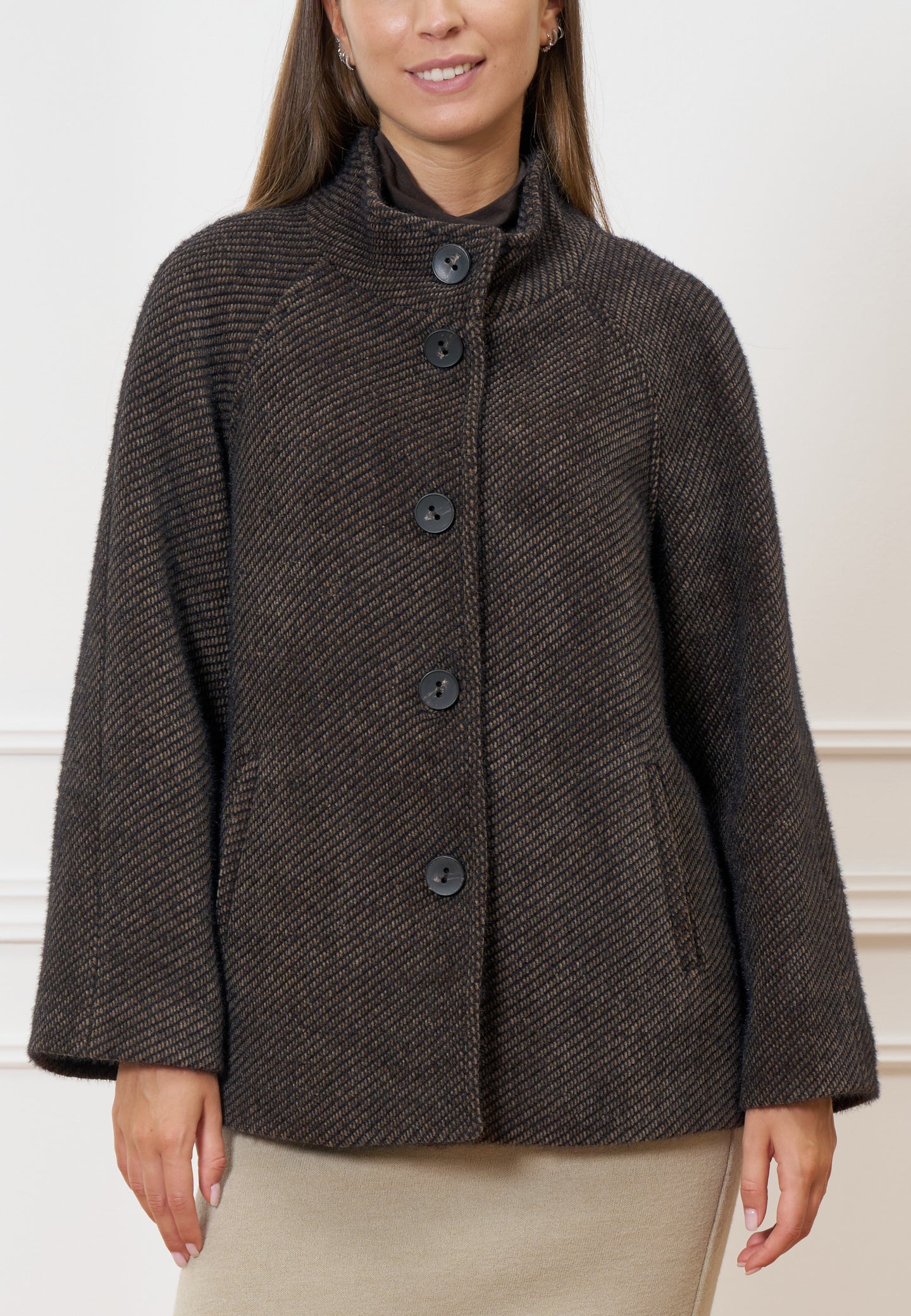 Cappotto corto monopetto