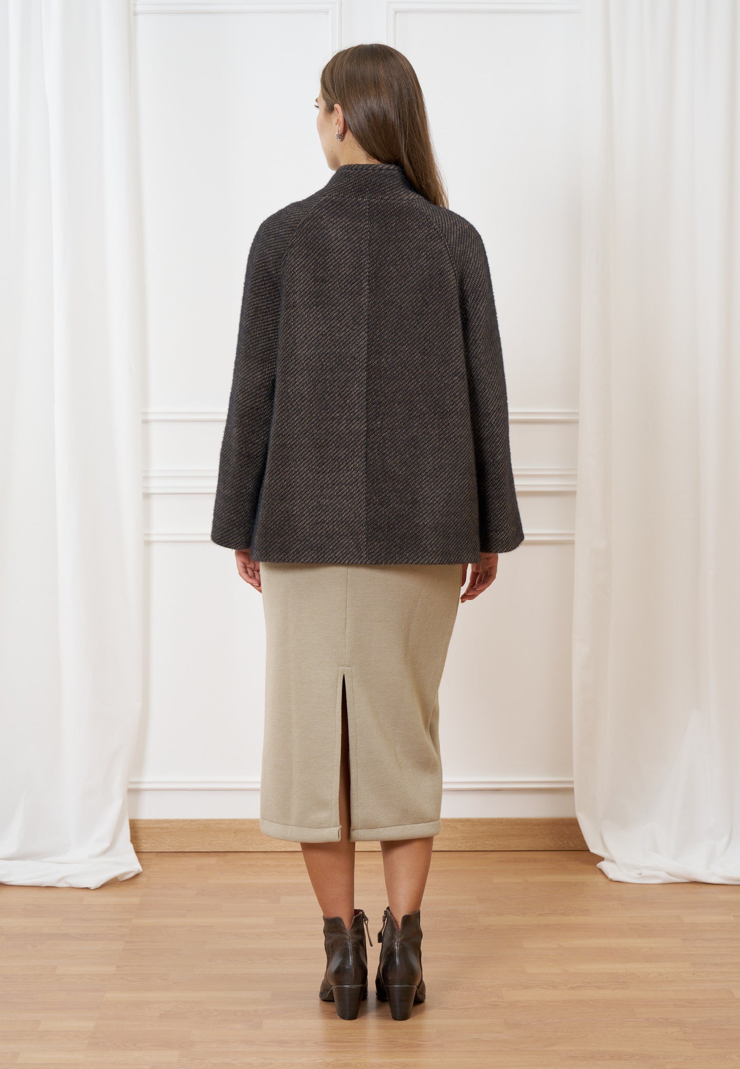 Cappotto corto monopetto