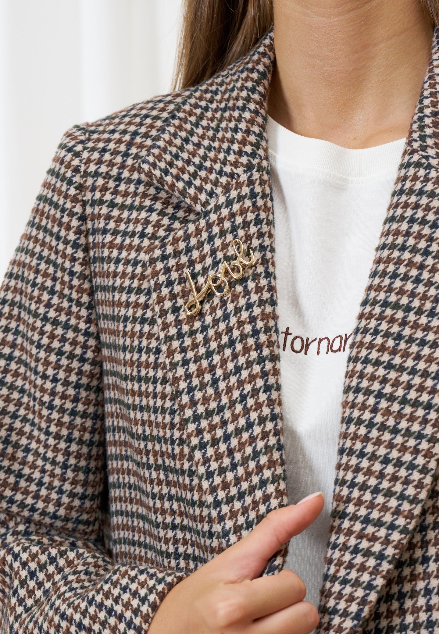 Cappotto corto pied de poule