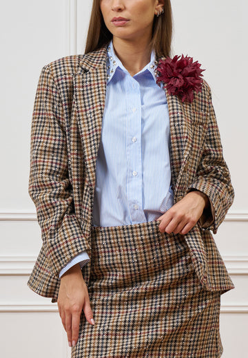 Cappotto giacca in pied de poule