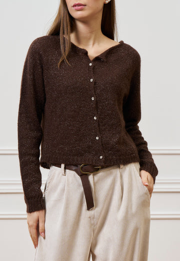 Cardigan bottoni gioiello