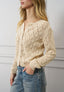 Cardigan corto traforato