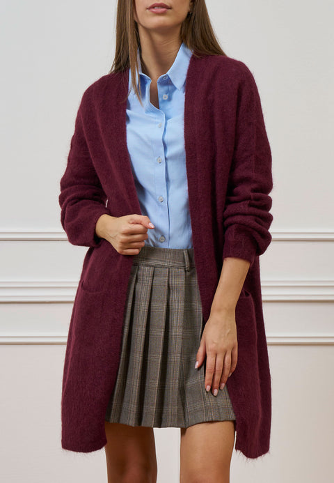 Cardigan lungo aperto