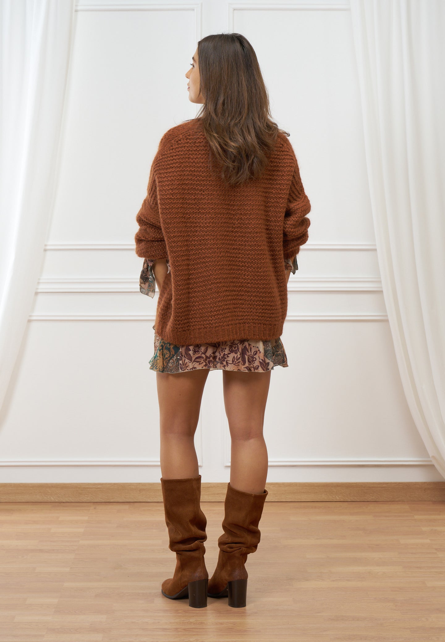 Cardigan over aperto