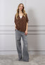 Cardigan over in maglia