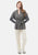 Cardigan smanicato bouclè con pailettes