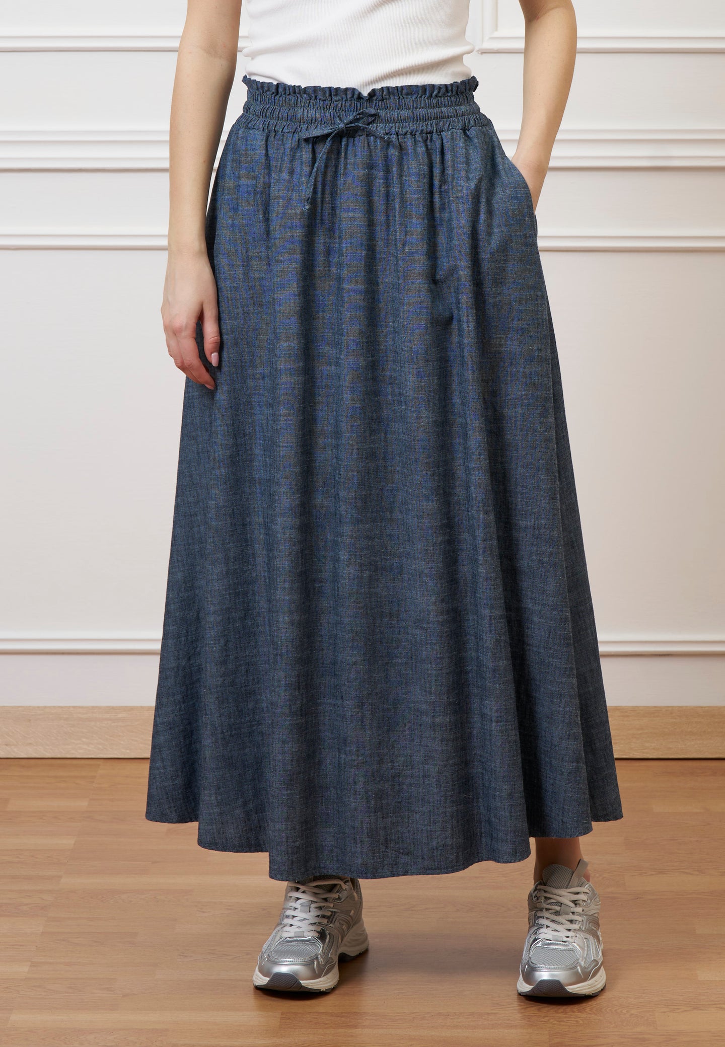 Gonna lunga effetto denim - JEANS