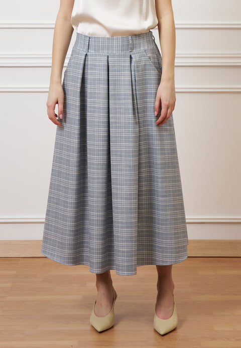 Gonna midi a quadri - JEANS