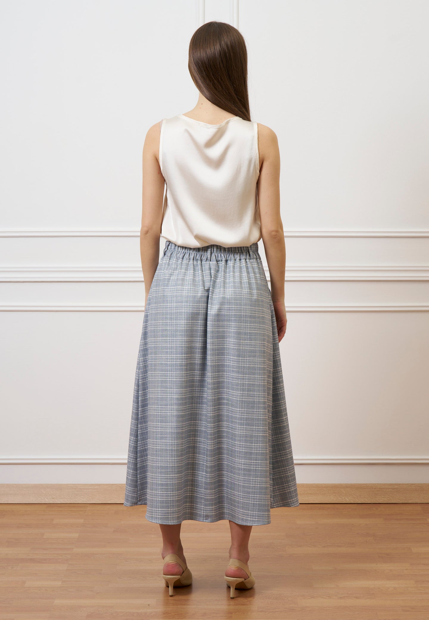 Gonna midi a quadri - JEANS